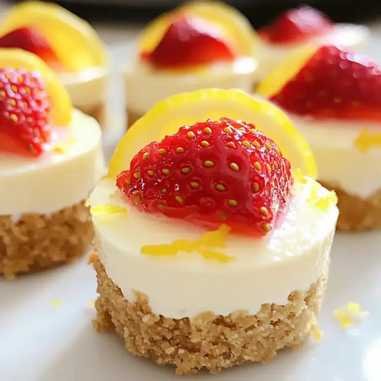 Mini Erdbeer Limetten Käsekuchen ohne Backen
