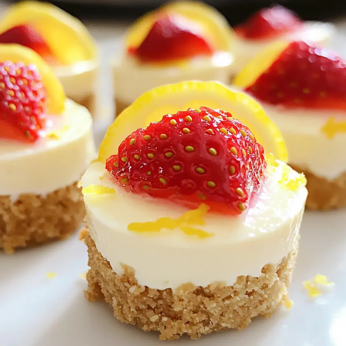 MiniErdbeerLimettenKasekuchenohneBacken