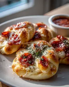 Mini Pizza Brezeln