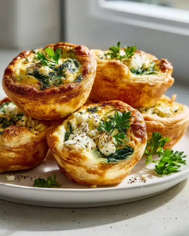 Mini Quiche Spinat Feta Rezept
