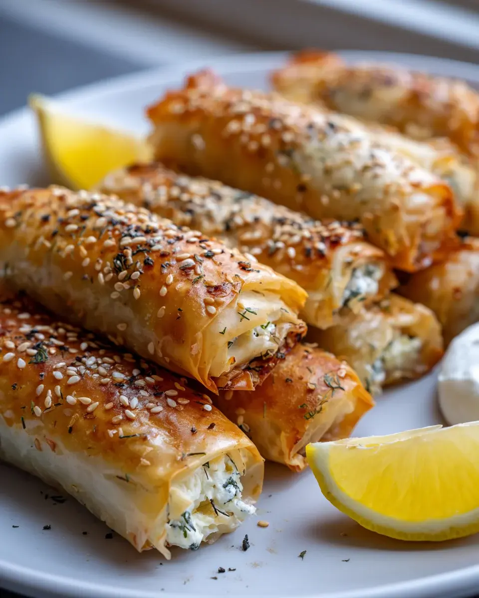 Ofen Feta Röllchen Rezept