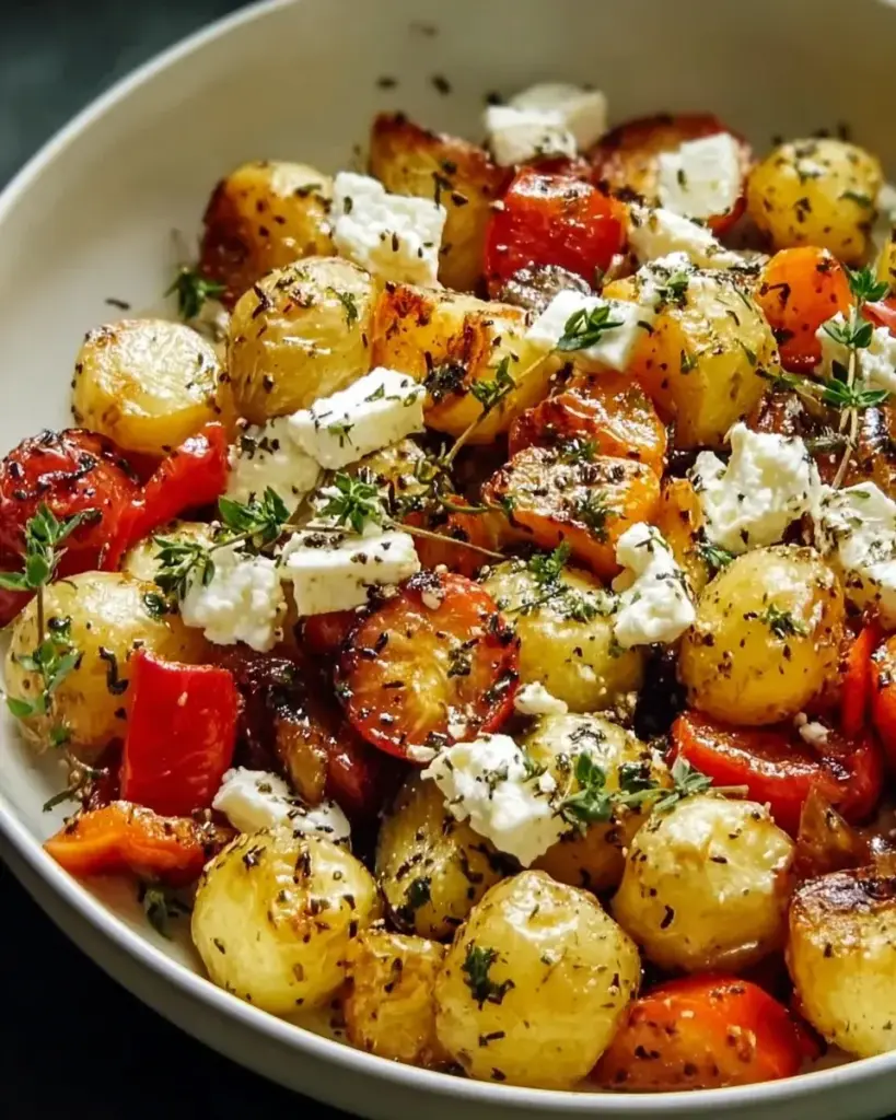 Ofengemüse mit Kartoffeln und Feta