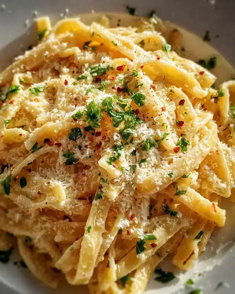 One Pot Cremige Knoblauch Pasta
