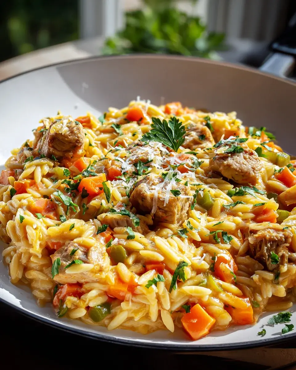 One Pot Orzo Pfanne