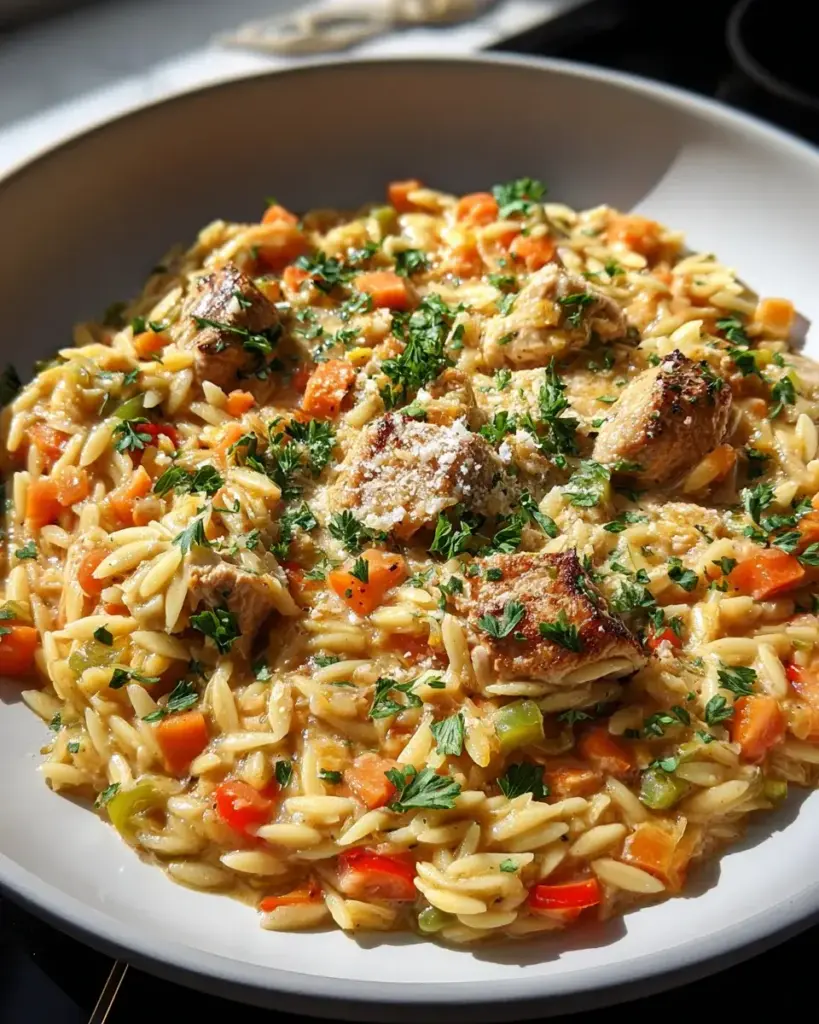 One Pot Orzo Pfanne