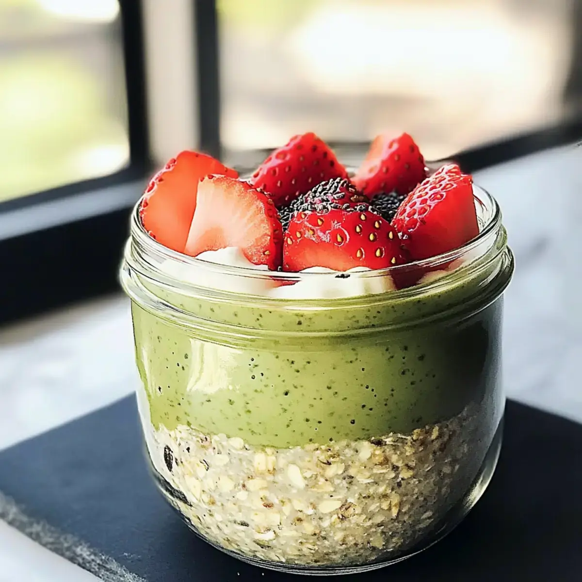 Overnight Oats mit Matcha