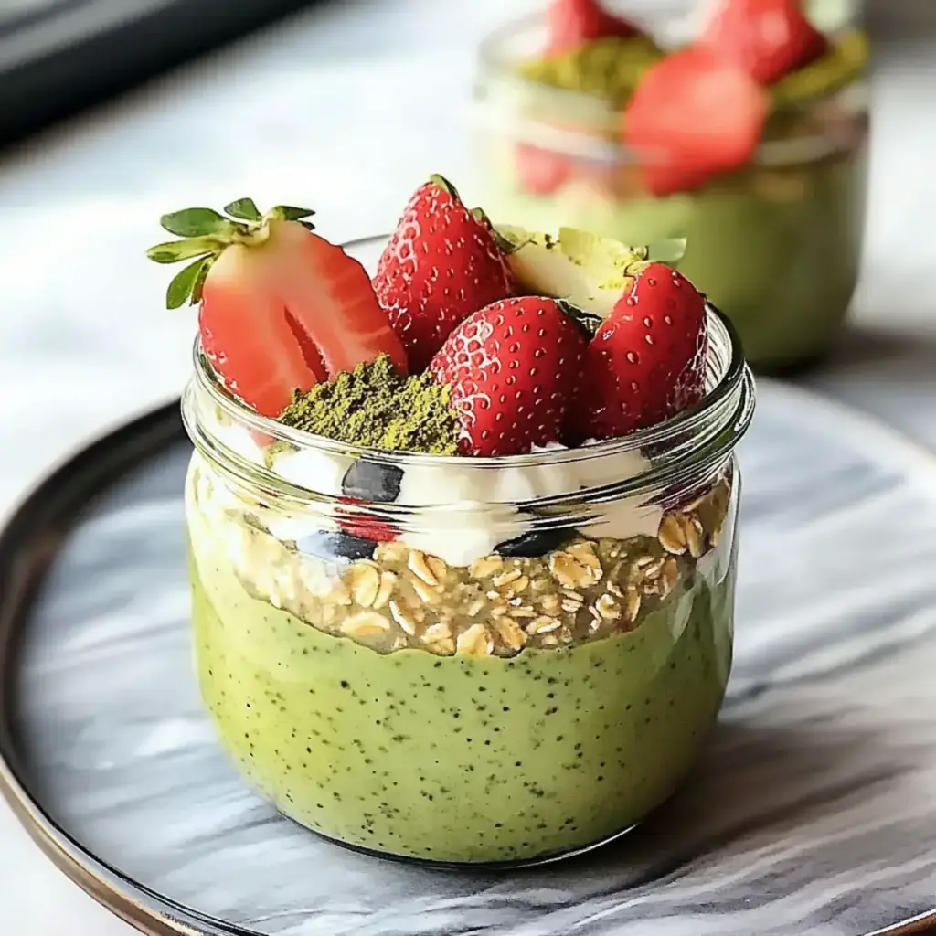 Overnight Oats mit Matcha