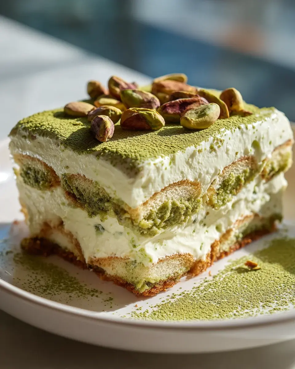 Pistazien Tiramisu mit Crunch Rezept