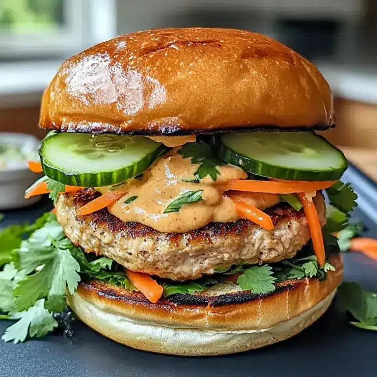 Putenburger mit Erdnusssoße