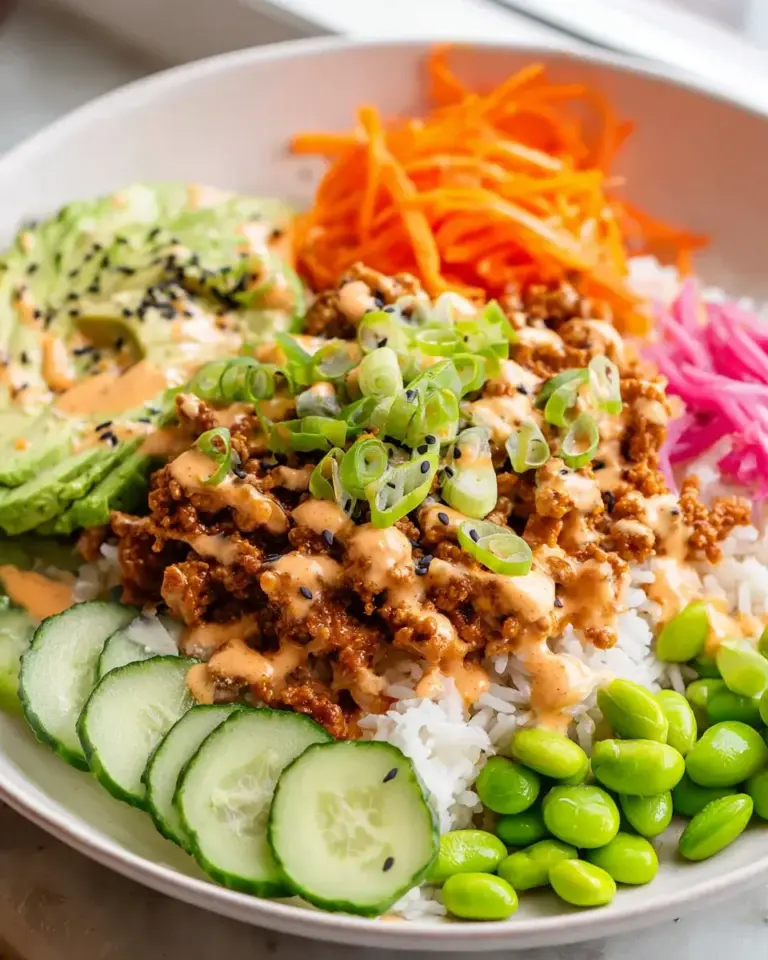 Putenhackfleisch Reis Bowl Rezept