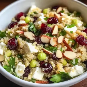 Preiselbeer Quinoa Feta Salat