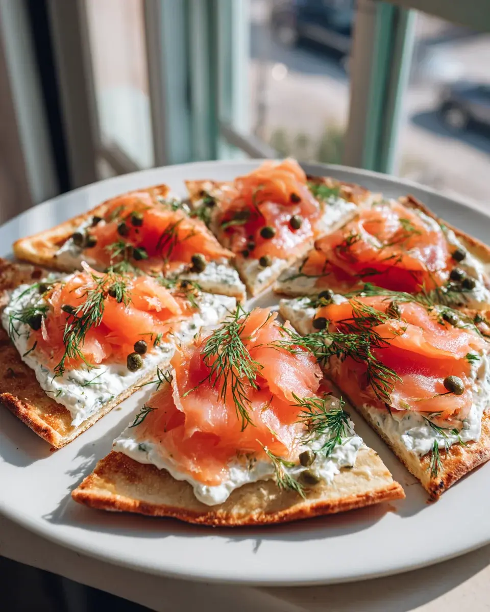 RaucherlachsCheesecakeFlatbreadRezept