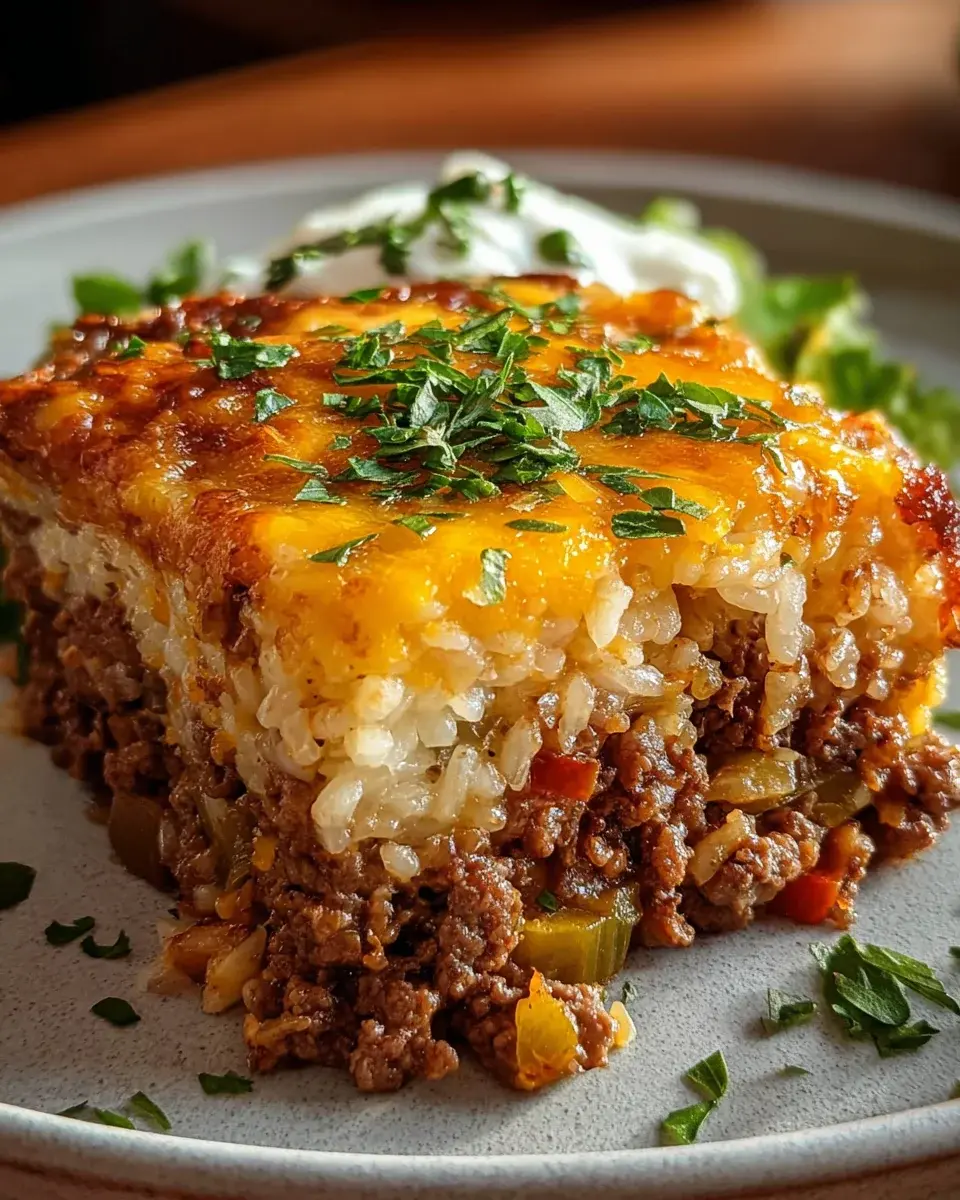 Rinderhackfleisch Reisauflauf einfaches Rezept