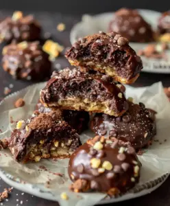Rocher Plätzchen: Einfache Weihnachtsplätzchen mit Nougat und Schokolade