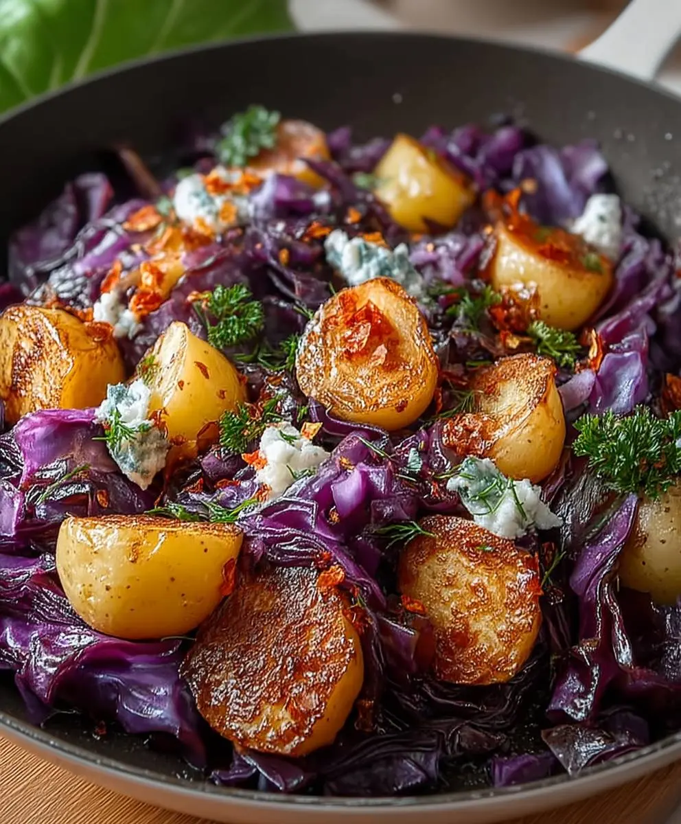 RotkohlKartoffelPfanne