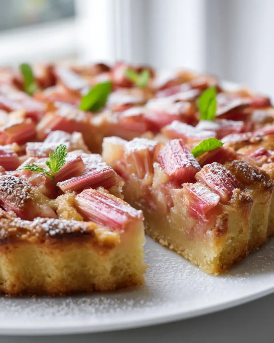 RustikalerRhabarberkuchenmitMurbeteig