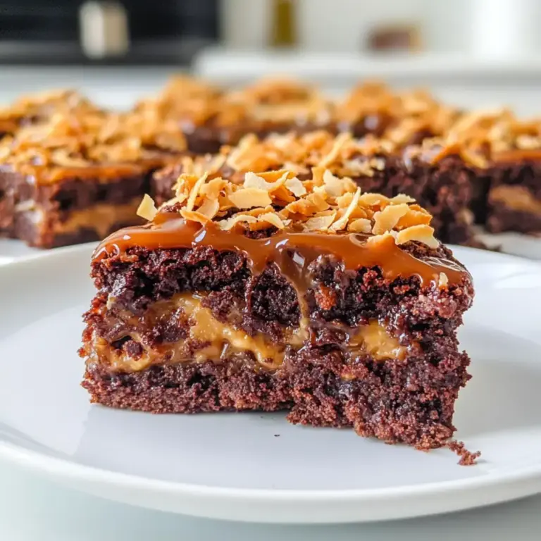 Samoa Brownies Rezept