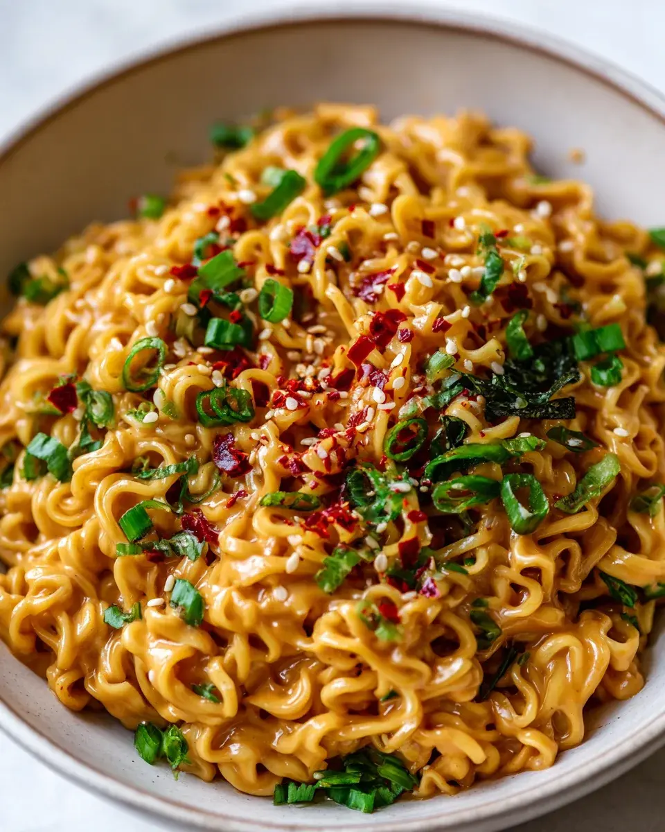 Scharfe Erdnuss Ramen Rezept