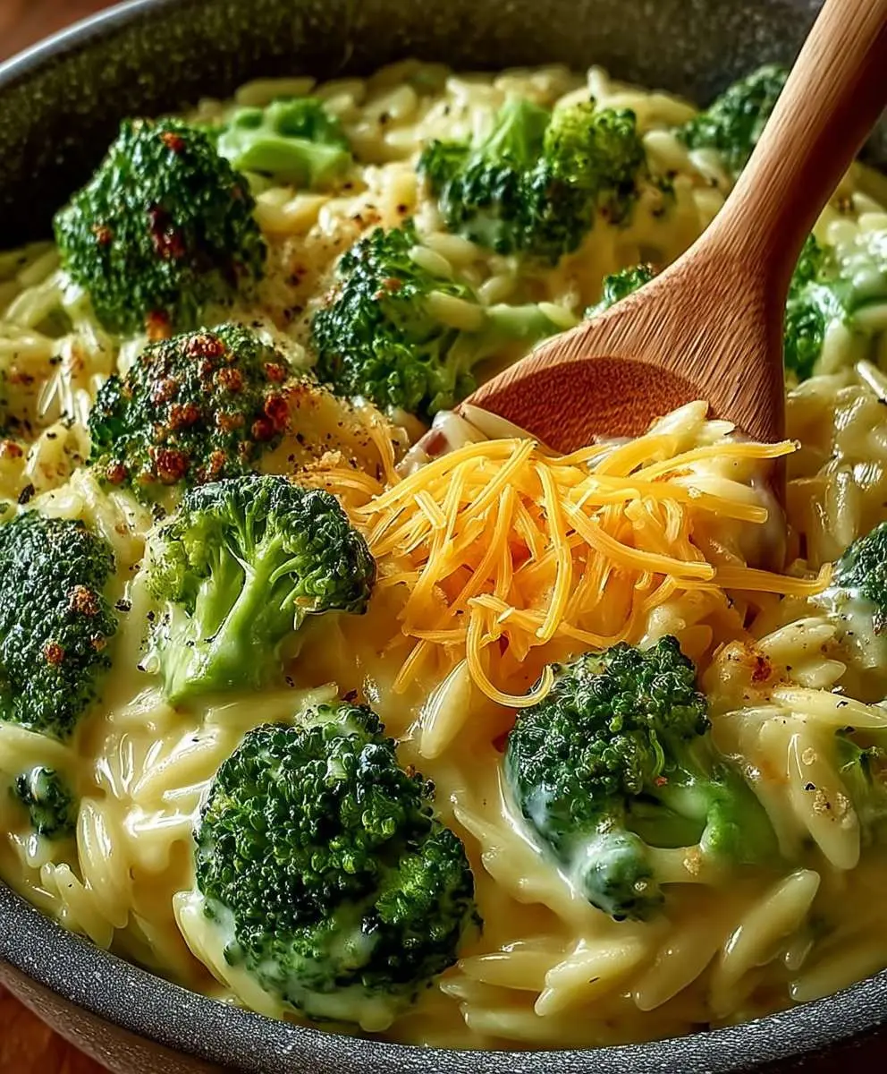 Schnelles Orzo Brokkoli Käse Rezept