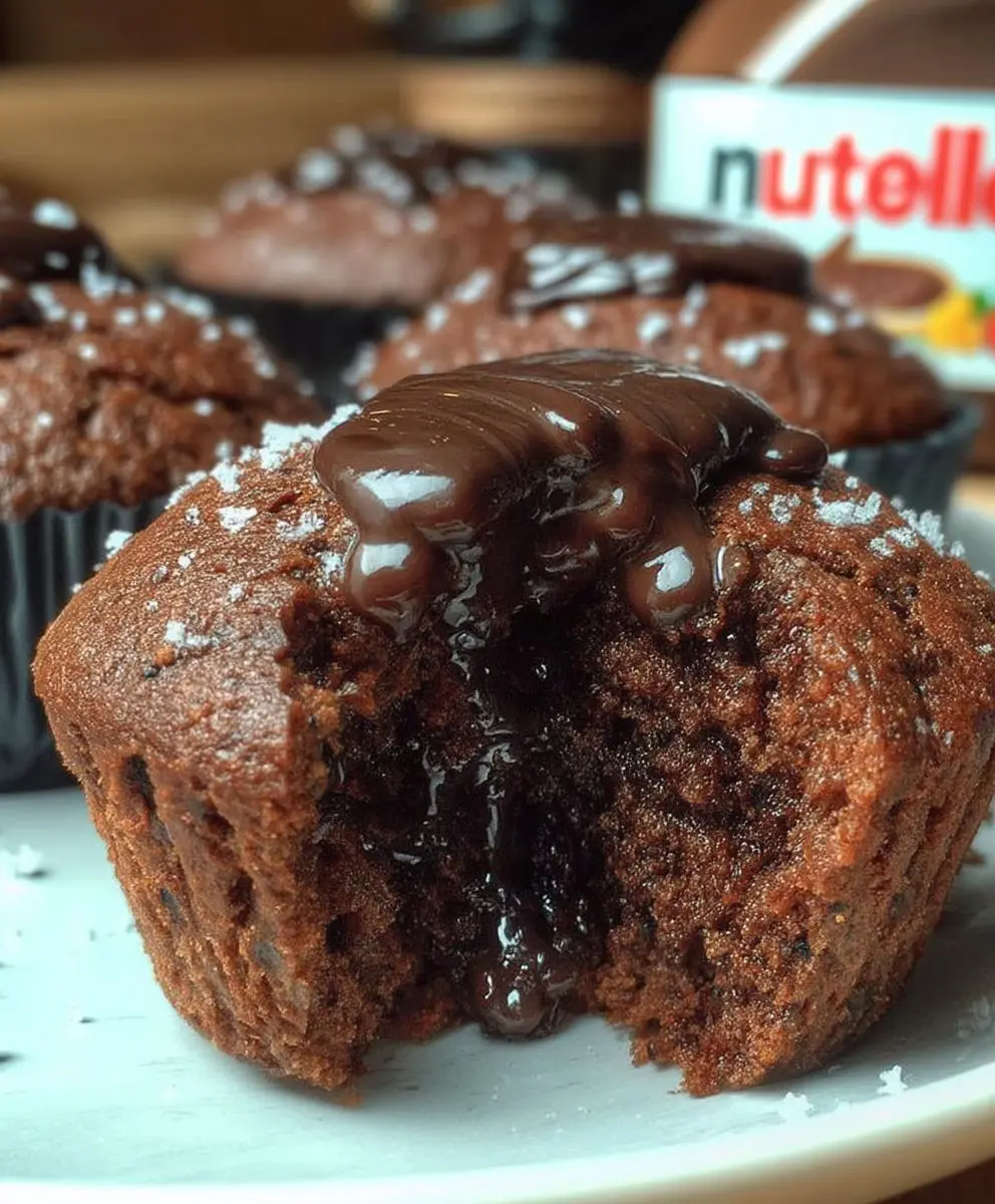 Schoko Muffins Nutella Kern Rezept