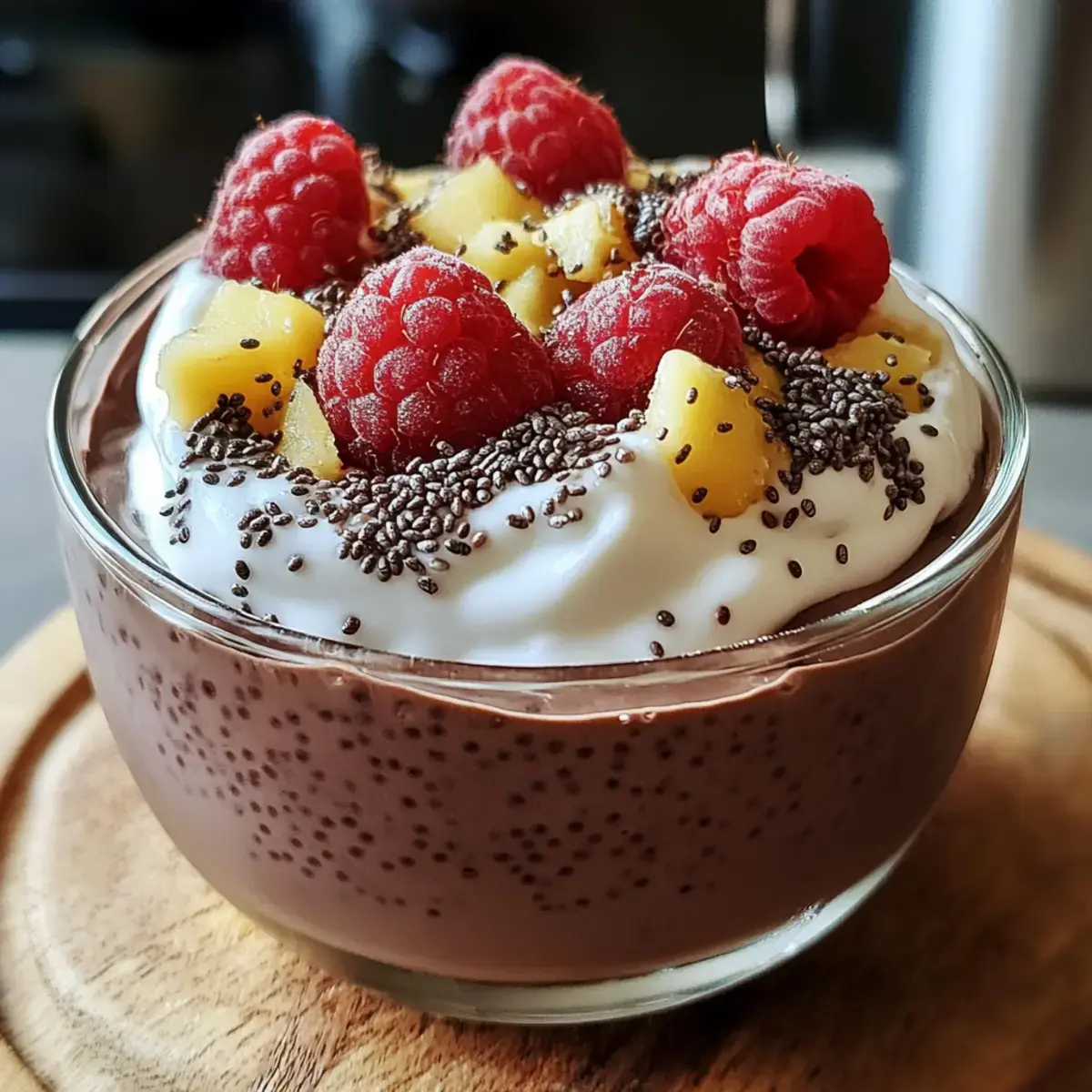 Schokoladen Chia Protein Pudding