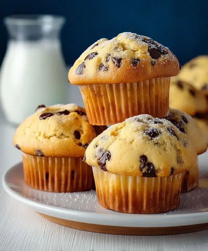 Schokostückchen Muffins backen Rezept