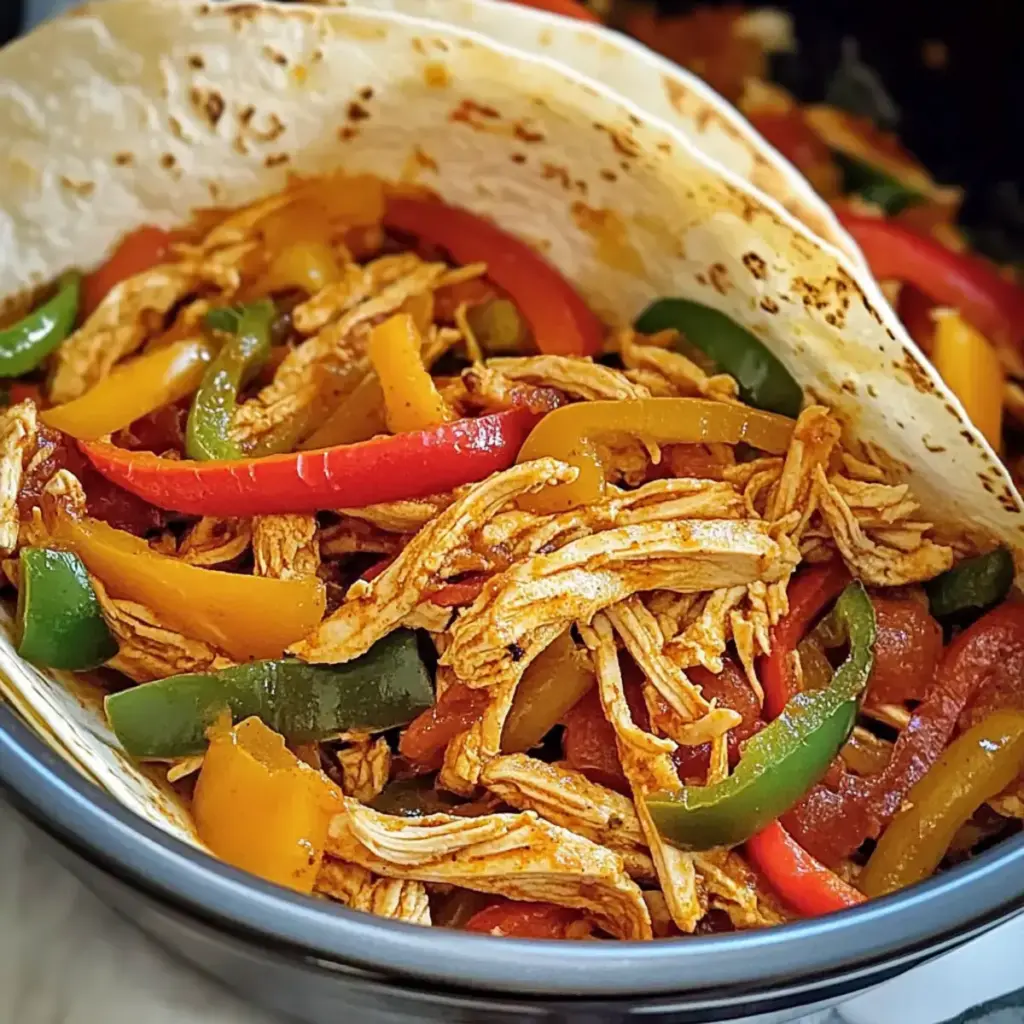 Slow Cooker Hähnchen Fajitas