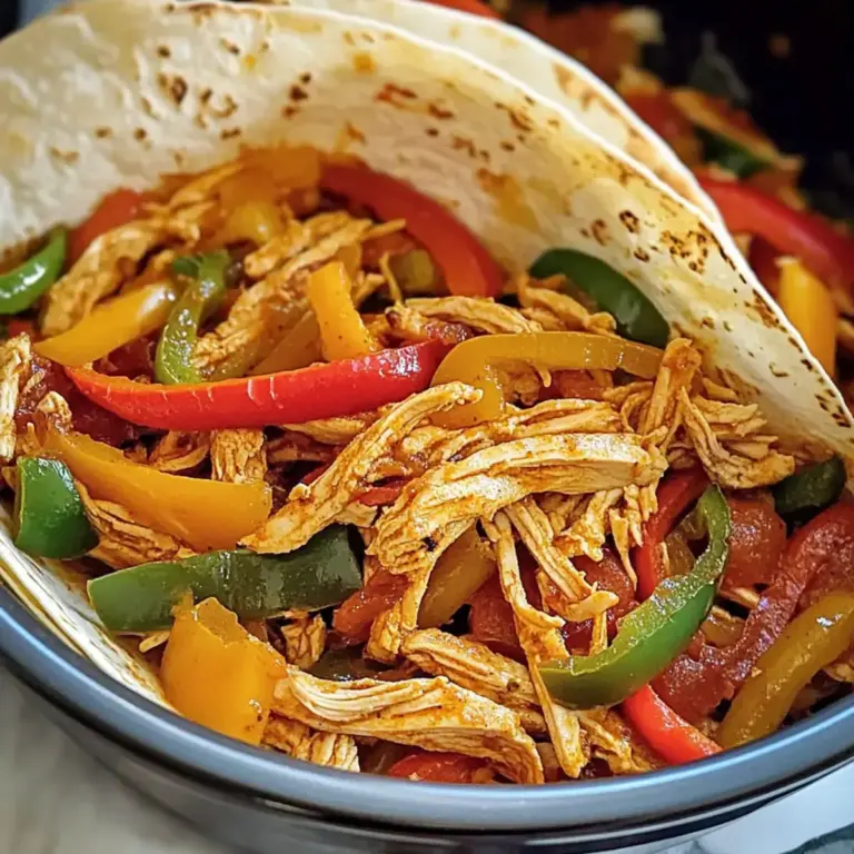 Slow Cooker Hähnchen Fajitas