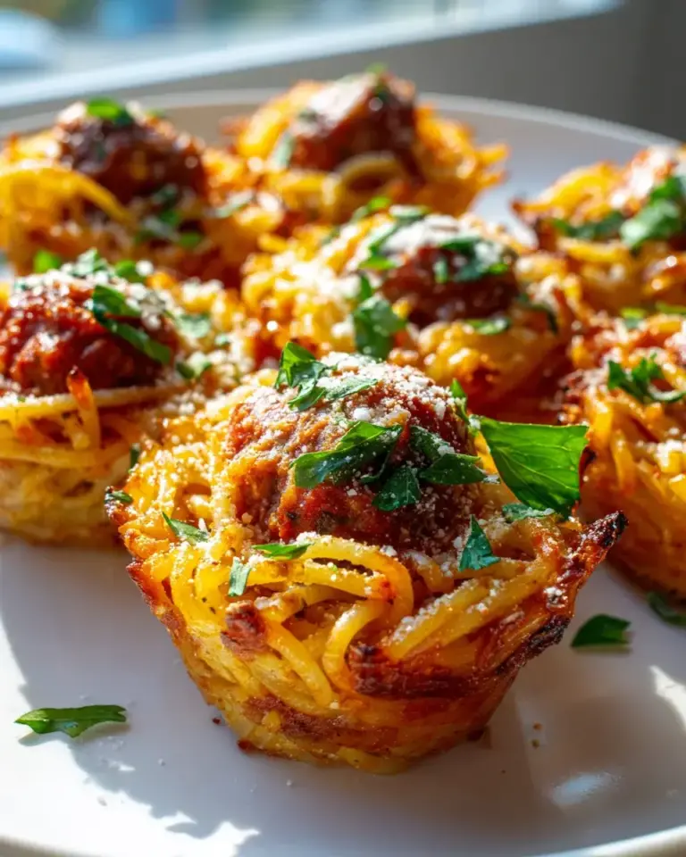 Spaghetti Fleischbällchen Pastatörtchen Rezept
