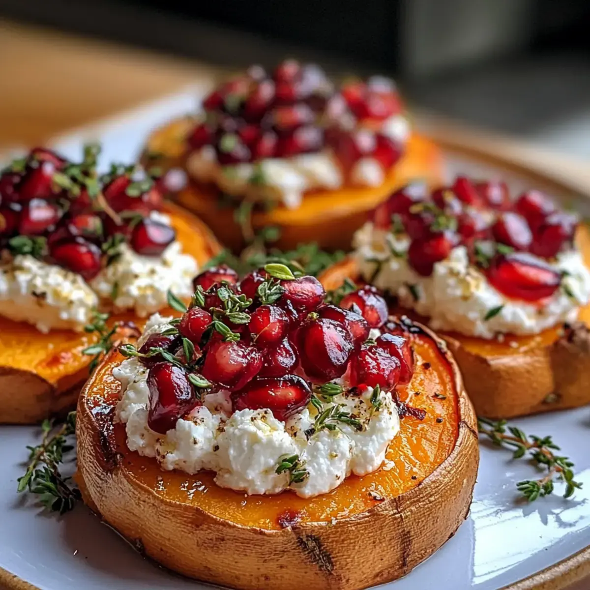 Süßkartoffel Ziegenkäse Häppchen