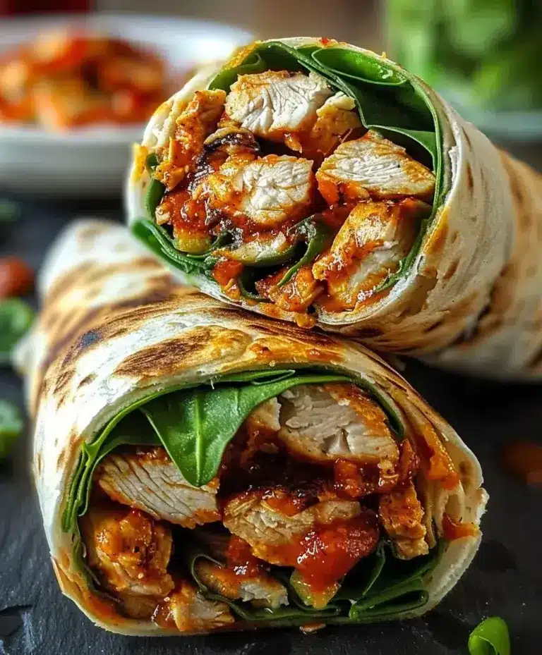 Sweet Chili Chicken Wraps Rezept