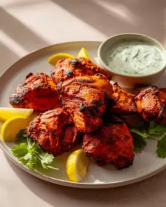 Tandoori Hähnchen mit Minz-Joghurt-Dip