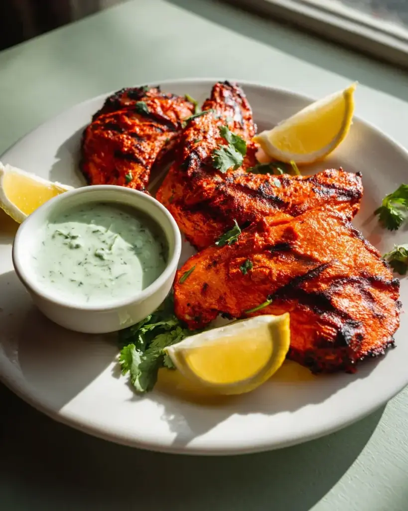 Tandoori Hähnchen Rezept Minz Joghurt Dip