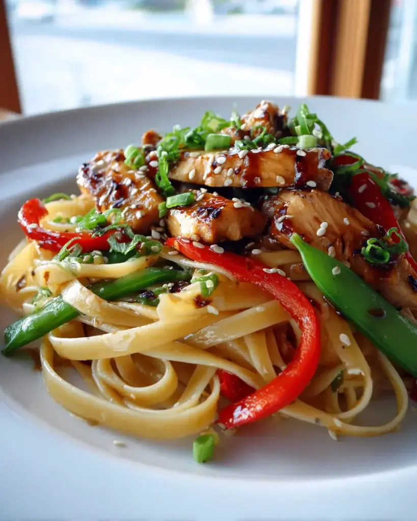 Teriyaki Hähnchen Pasta Rezept