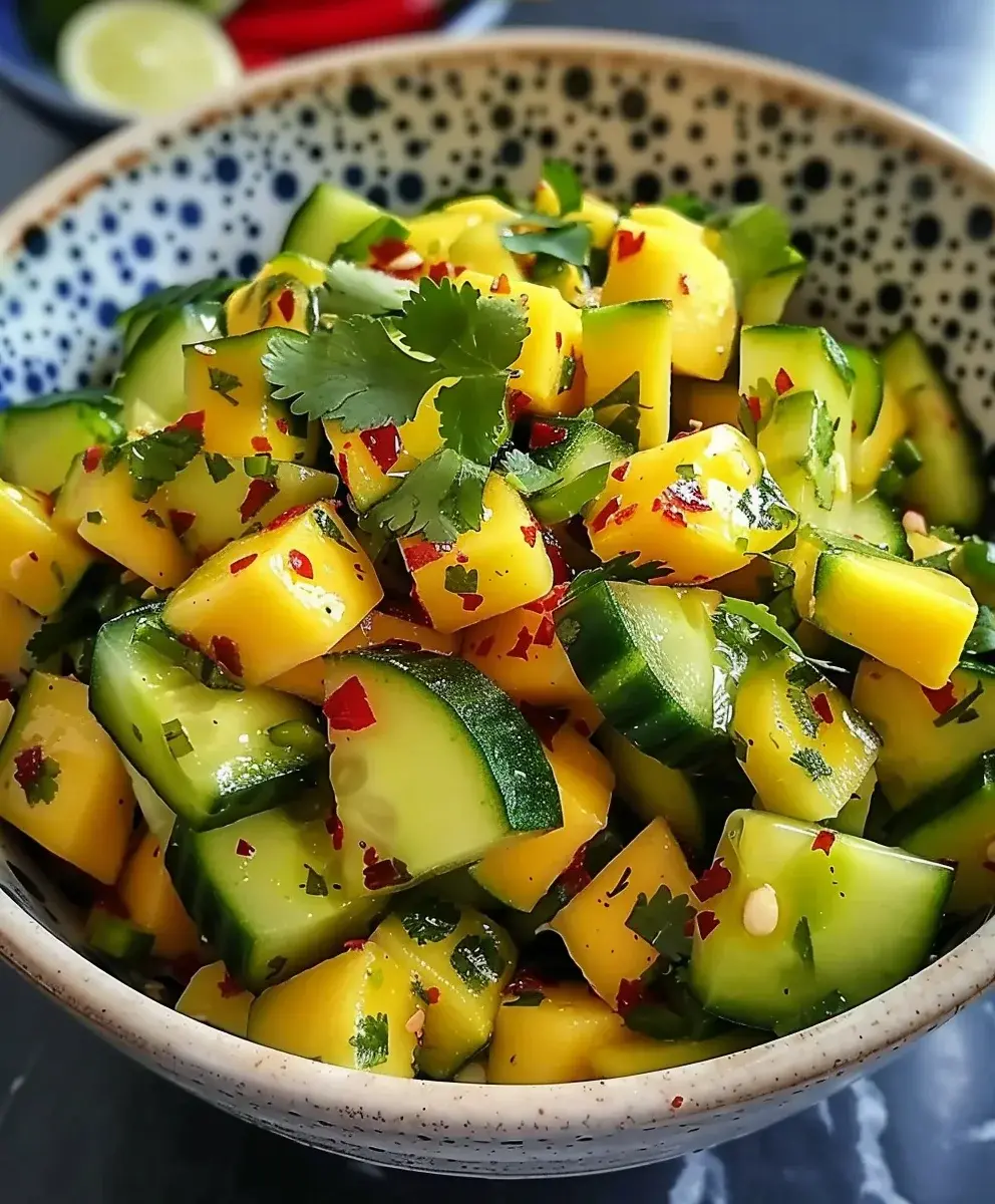 Thai Mango Gurkensalat Rezept