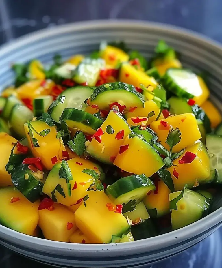 Thai Mango Gurkensalat Rezept