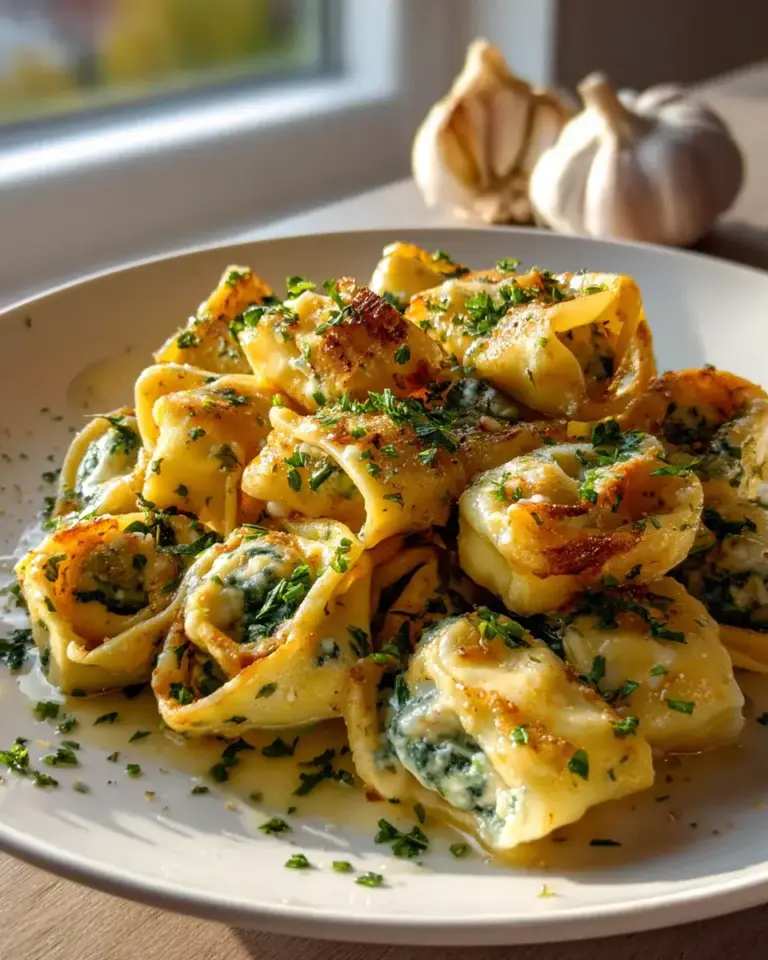 Tortellini Sticks Heißluftfritteuse Knoblauchbutter
