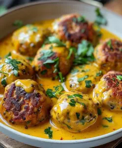 Vegane Linsenknödel in Curry-Soße: Einfach, schnell, köstlich!