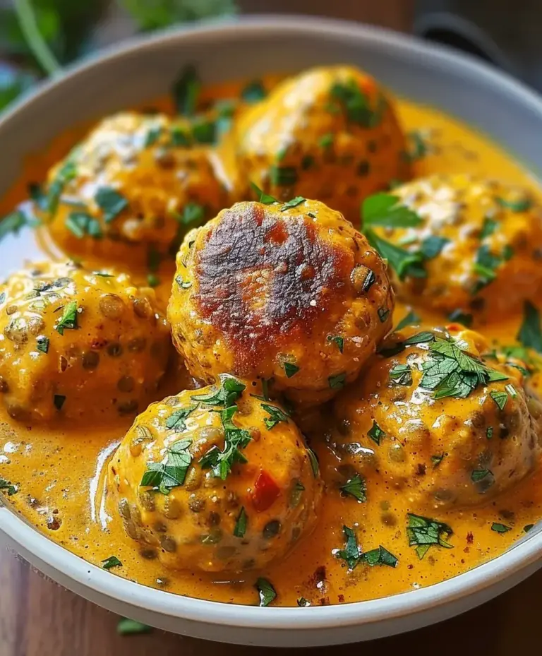 Vegane Linsenknödel Curry-Sauce Rezept