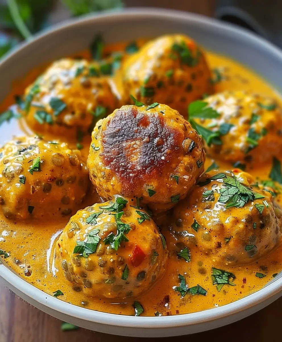 VeganeLinsenknodelCurrySauceRezept