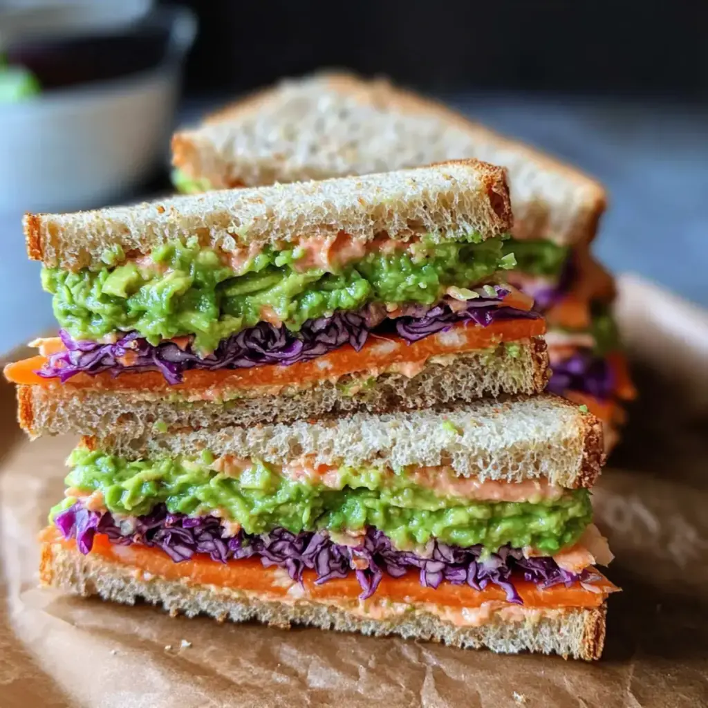 Vegetarische Sandwiches für Teeparty