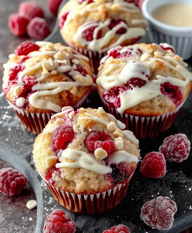 Weiße Schokolade Himbeer Muffins Rezept