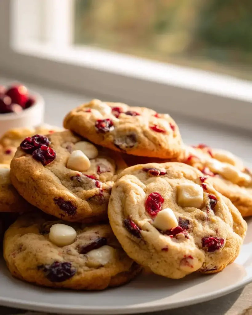 White Chocolate Cranberry Cookies Rezept