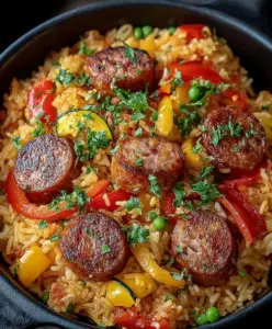 Wurst Reis Pfanne – Einfach und Lecker