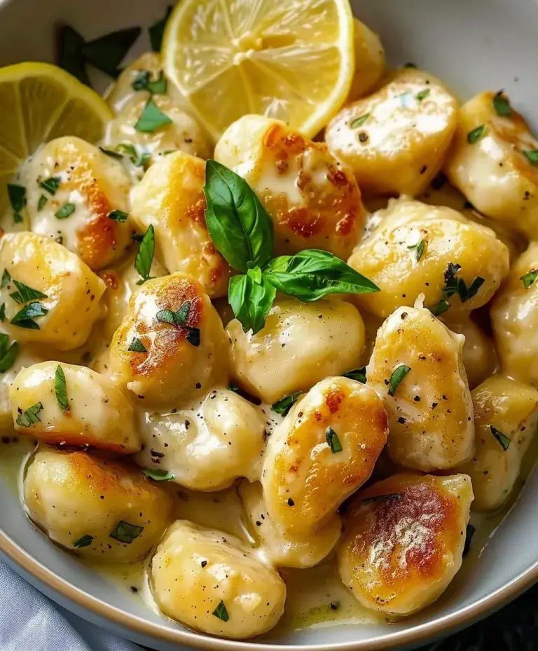 Zitronen Hähnchen Gnocchi
