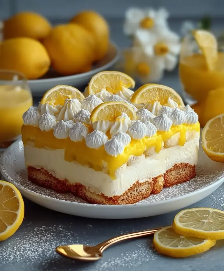 Zitronentiramisu ohne Ei