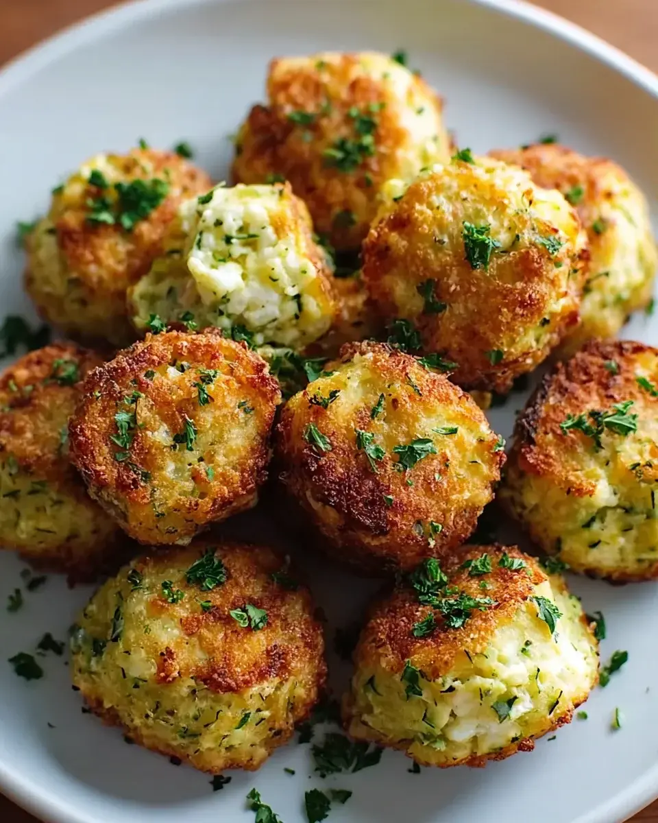 Zucchini Feta Bällchen Rezept