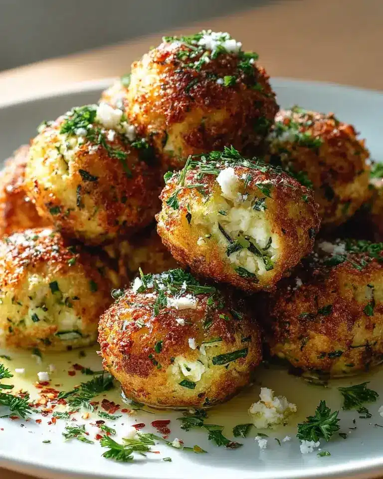 Zucchini Feta Bällchen Rezept