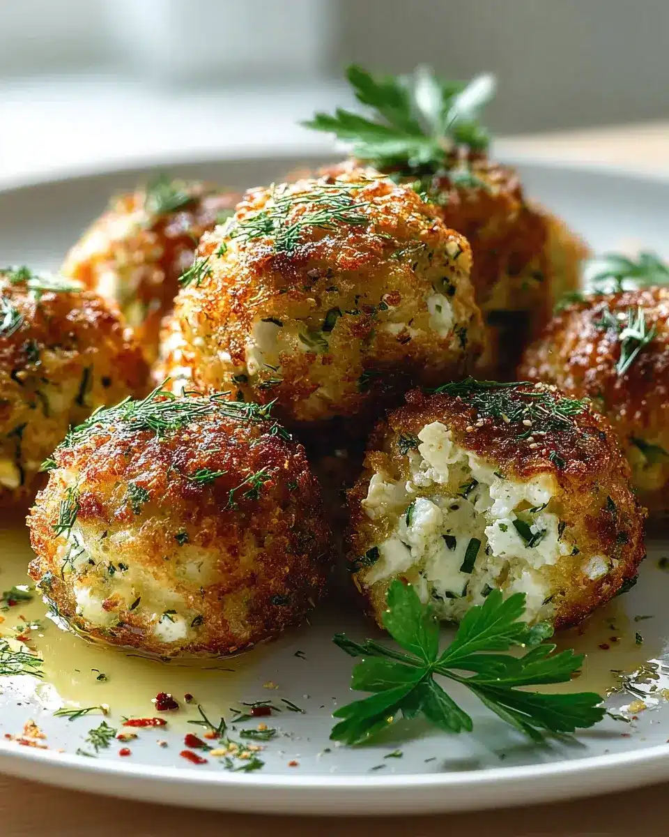 Zucchini Feta Bällchen Rezept
