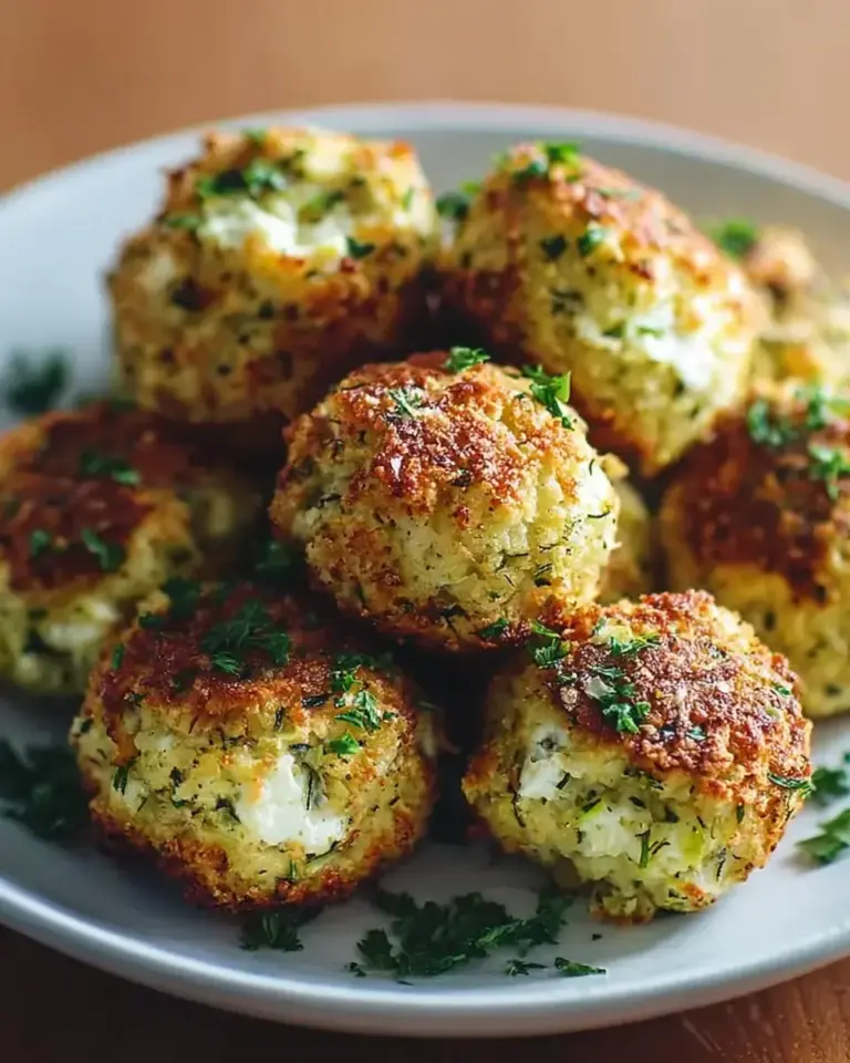 Zucchini Feta Bällchen Rezept